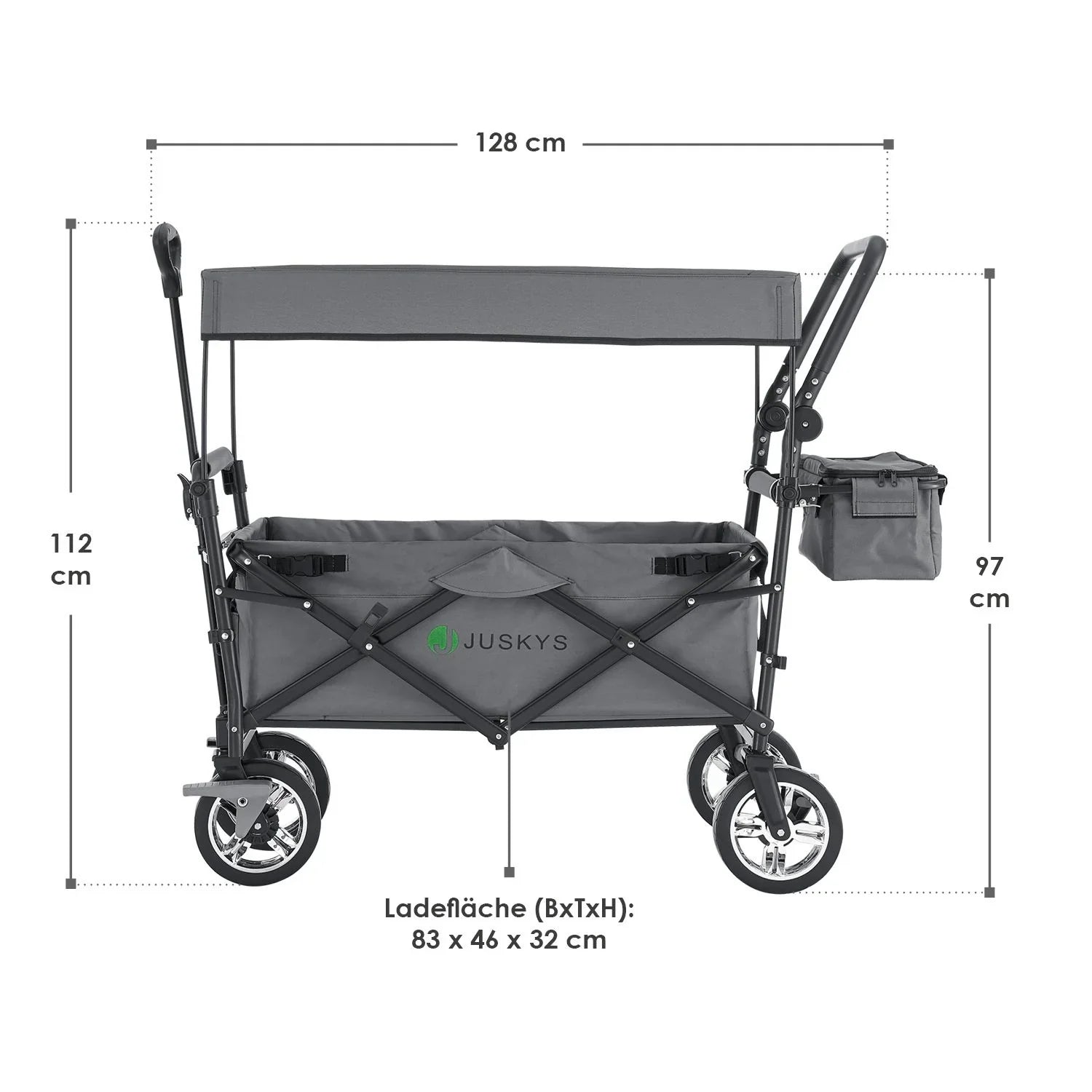 2025 Carro plegable con techo y bolsa