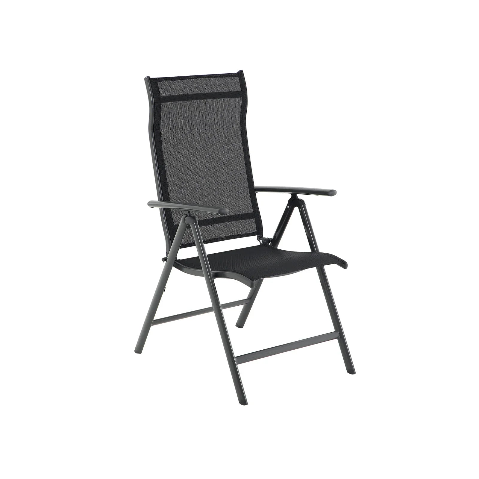2025 Juego de 4 sillas de jardín con estructura de aluminio resistente