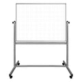 2025 Pizarra blanca móvil magnética de doble cara con cuadrícula Ghost Grid (117 cm x 91 cm)