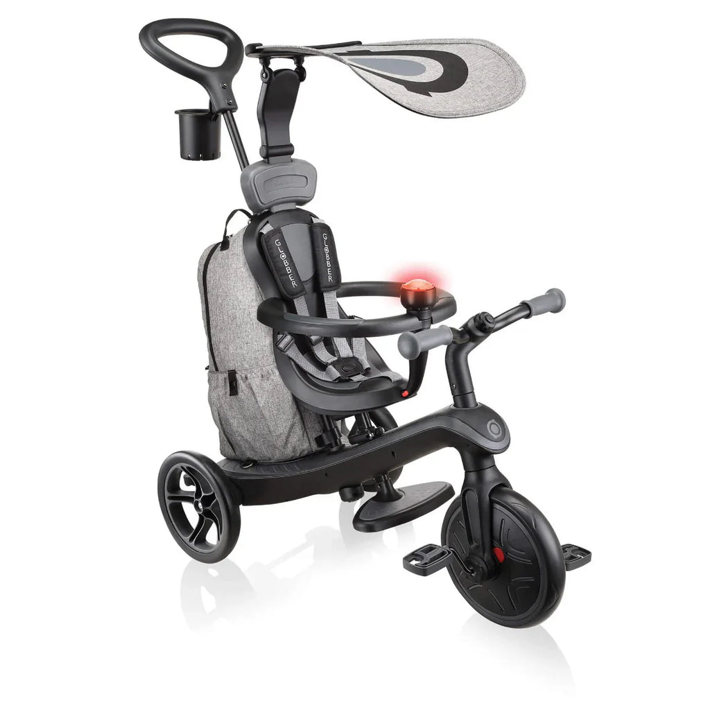 2025 Triciclo Infantil Globber EXPLORER 4 en 1 Deluxe Play – Con Asa Parental y Bolsa de Almacenamiento