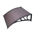 Tejadillo de Ventana y Puerta Marrón 40/80/120 Pulgadas