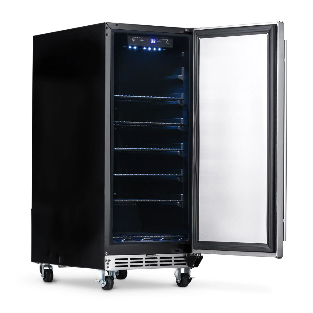 2025 Newair® Refrigerador Empotrable para Exteriores – 90 Latas – 15 Pulgadas