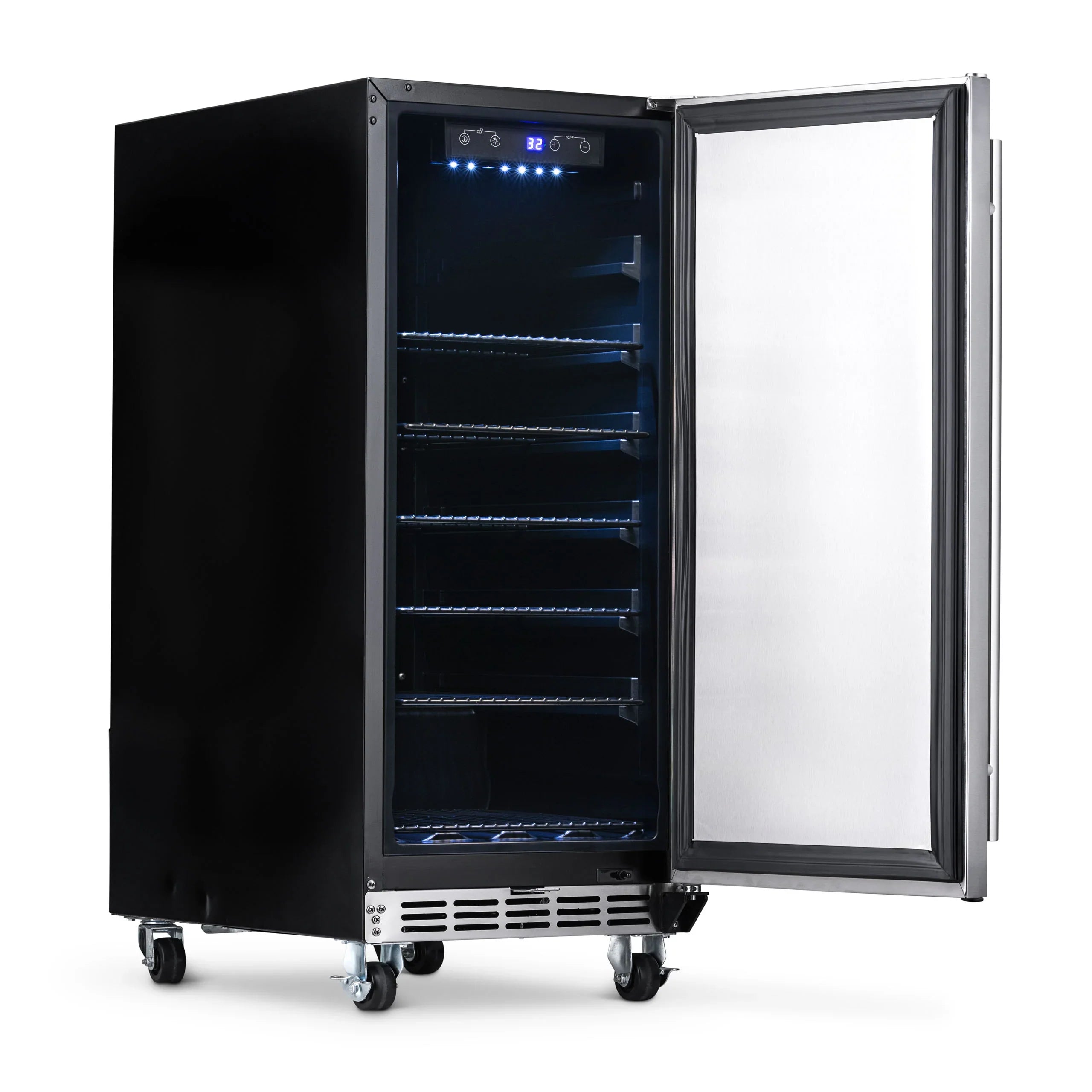 2025 Newair® Refrigerador Empotrable para Exteriores – 90 Latas – 15 Pulgadas