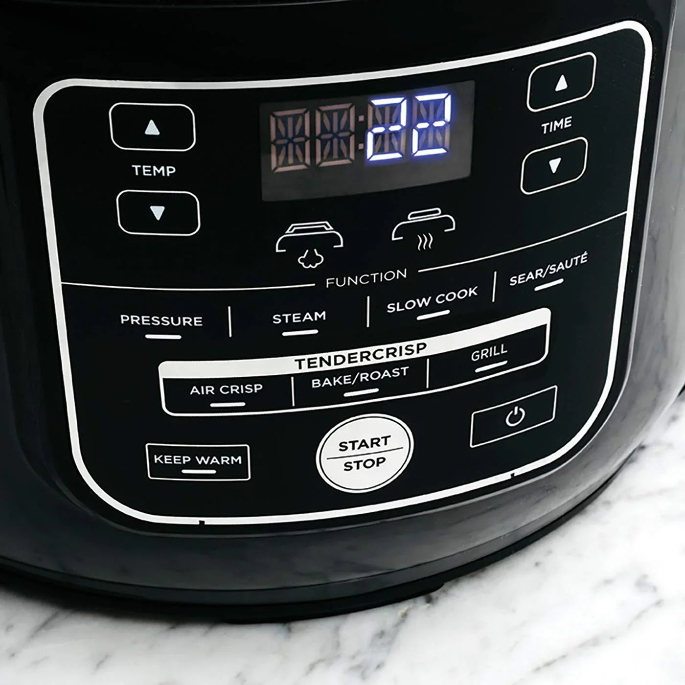 2025 Ninja Foodi Olla Multifunción [OP300UK], 7 en 1, 6 L, olla a presión eléctrica rápida y freidora de aire caliente, gris y negro