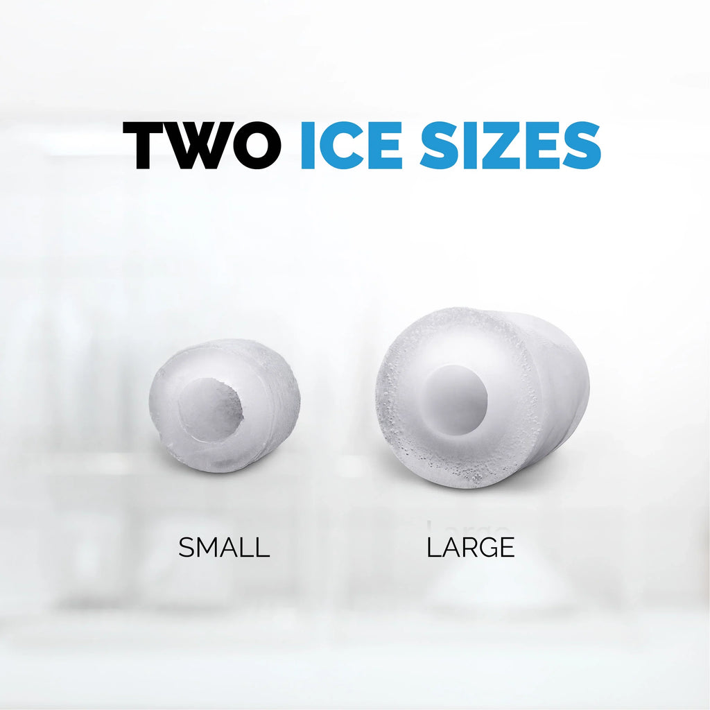 2025 Máquina de Hielo de Encimera Newair® – Cubitos en Forma de Bala, 12 kg/día – Negro Mate