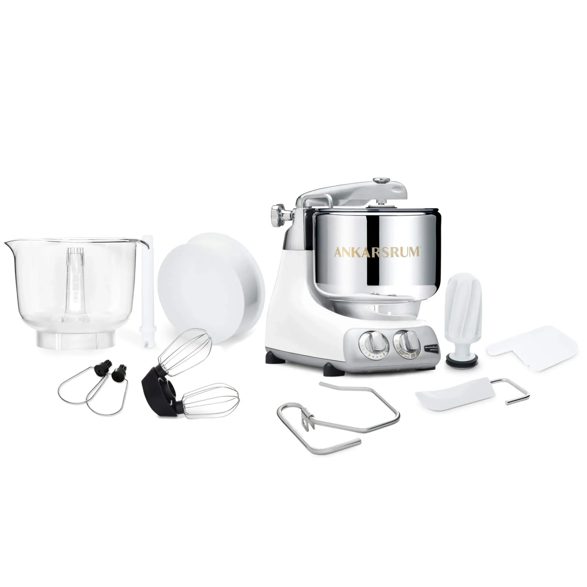 2025 Ankarsrum Assistent Original 6230 – robot de cocina multifunción potente con diseño retro, bol de acero inoxidable de 7 L, motor de 1500 W, accesorios variados, garantía de 7 años