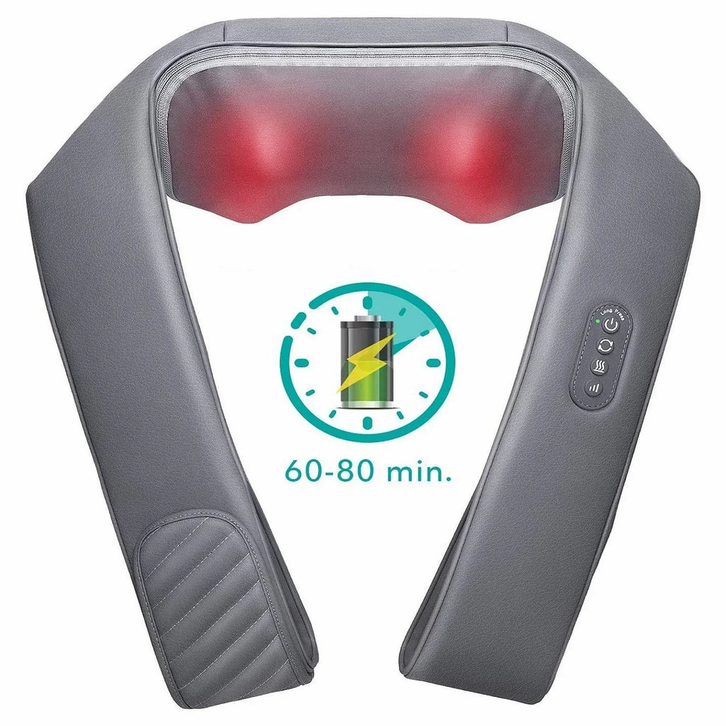 2025 Naipo oCuddle-P1 – Masajeador Inalámbrico Recargable para Cuello y Hombros, Masaje Shiatsu
