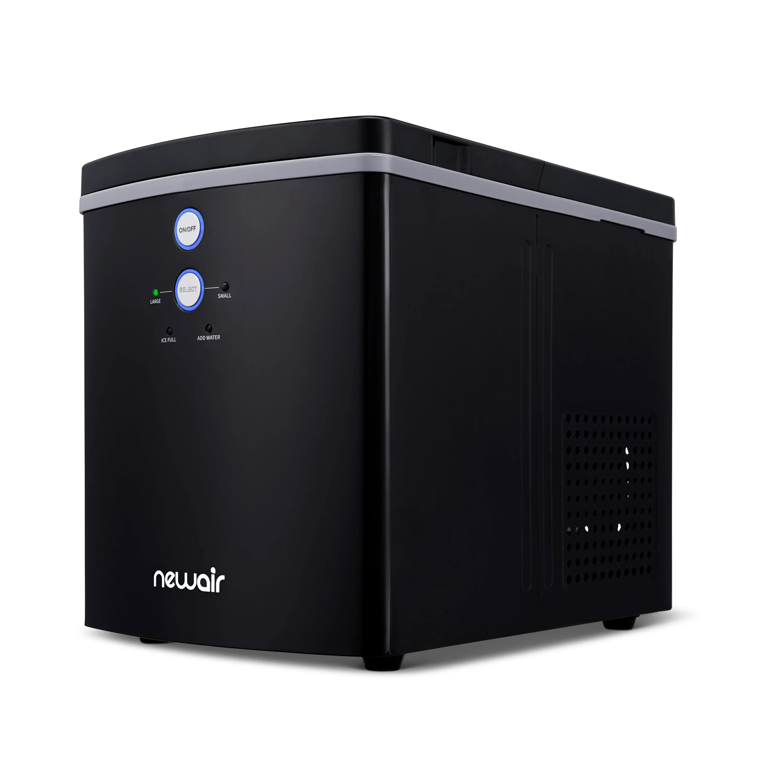 2025 Máquina de Hielo de Encimera Newair® – Cubos de Hielo en Forma de Bala, Negro