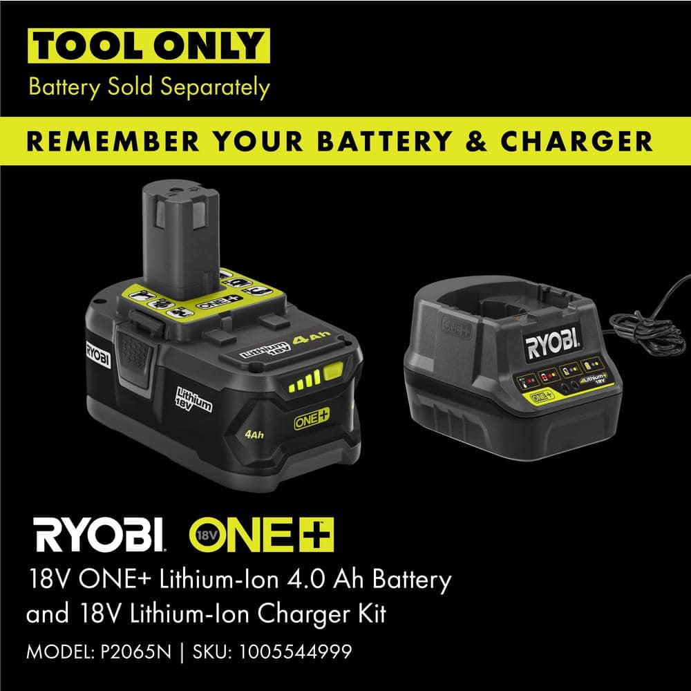 2025 Sierra de Cadena Inalámbrica RYOBI ONE+ 18V de 10 Pulgadas (Solo Herramienta) P546BTL