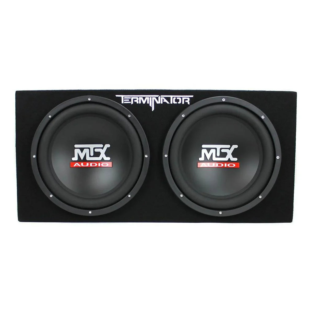 2025 Caja de bajos MTX TNE212D de 12″ 1200W con amplificador monobloque de 1500W y condensador de 2 Faradios