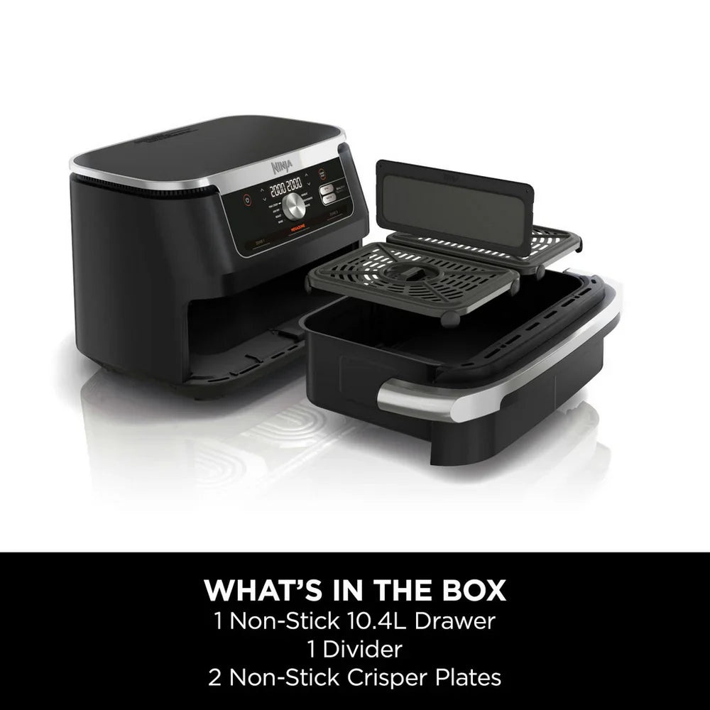 2025 Freidora de Aire Caliente Ninja Foodi FlexDrawer AF500UK 10,4L - Negro – Liquidación