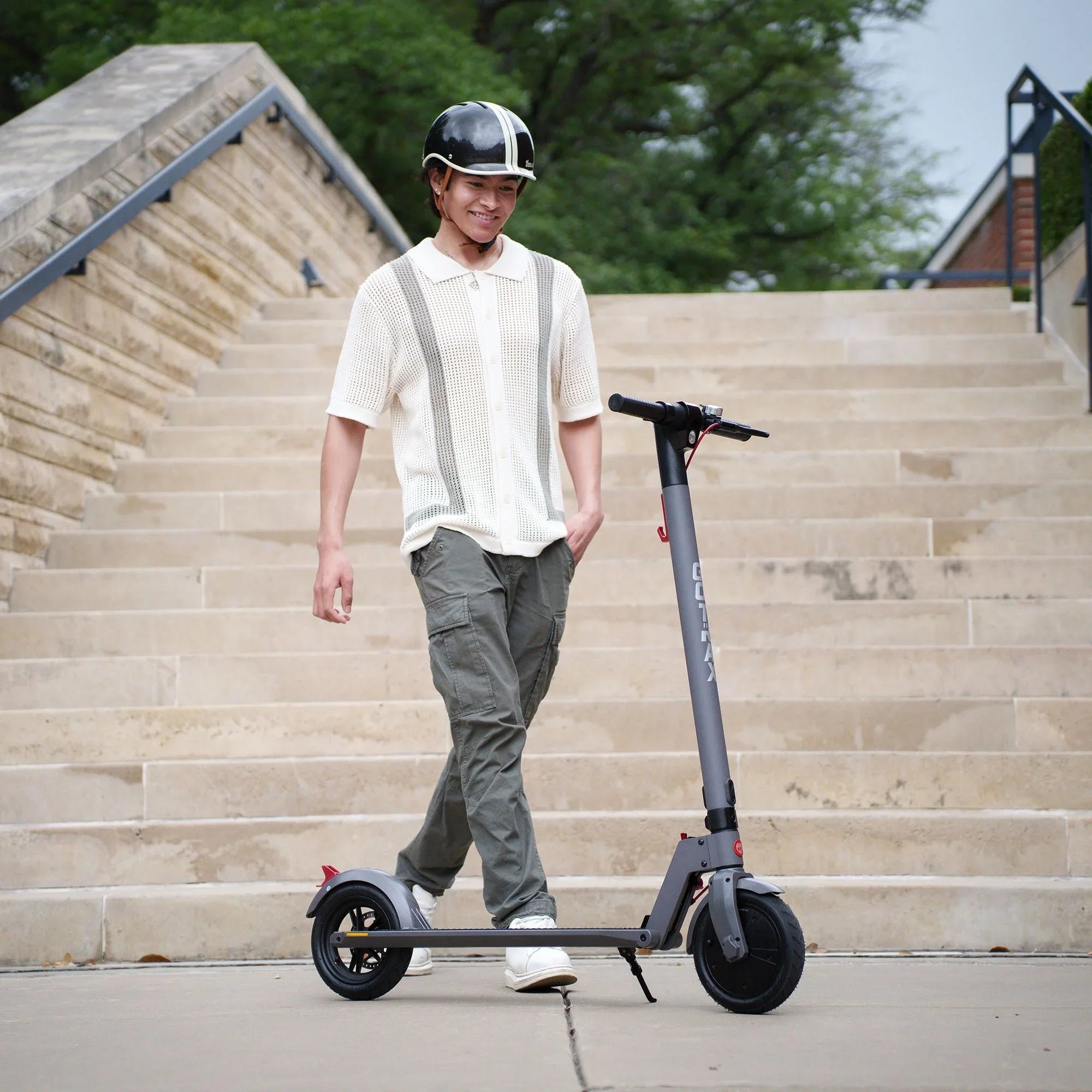 2025 GoTrax XR Advance Patinete Eléctrico – Patinete Plegable con Larga Autonomía para Desplazamientos de Adultos