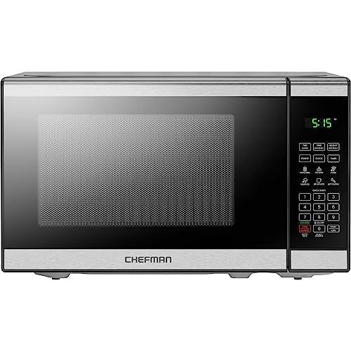2025 Microondas de Encimera Chefman Essentials de Acero Inoxidable