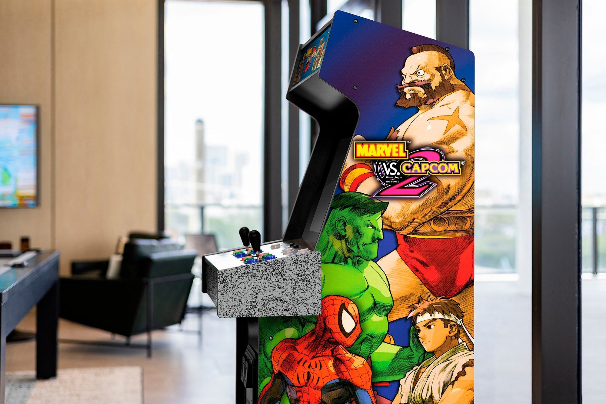 Arcade1Up – Máquina Arcade Marvel Vs Capcom 2 con Marquesina Iluminada
