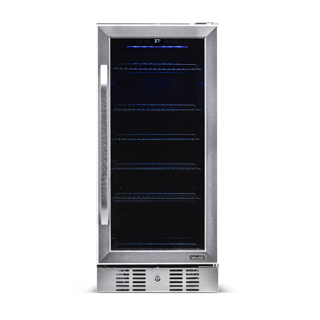 2025 Newair® Refrigerador de Bebidas Empotrable de Acero Inoxidable - 96 Latas - 15”