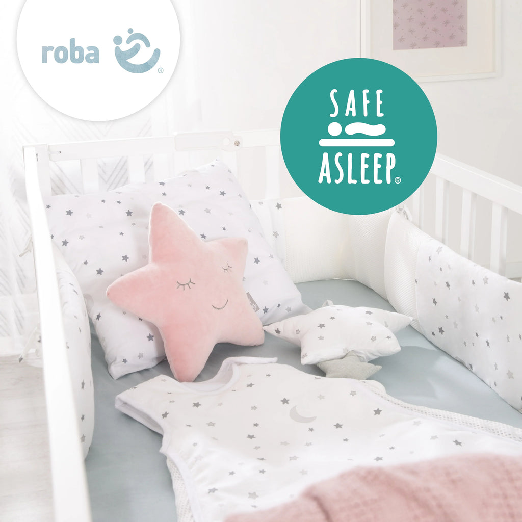 Colchón para bebés y niños COMFORT AIR ROLL safe asleep® con funda de jacquard