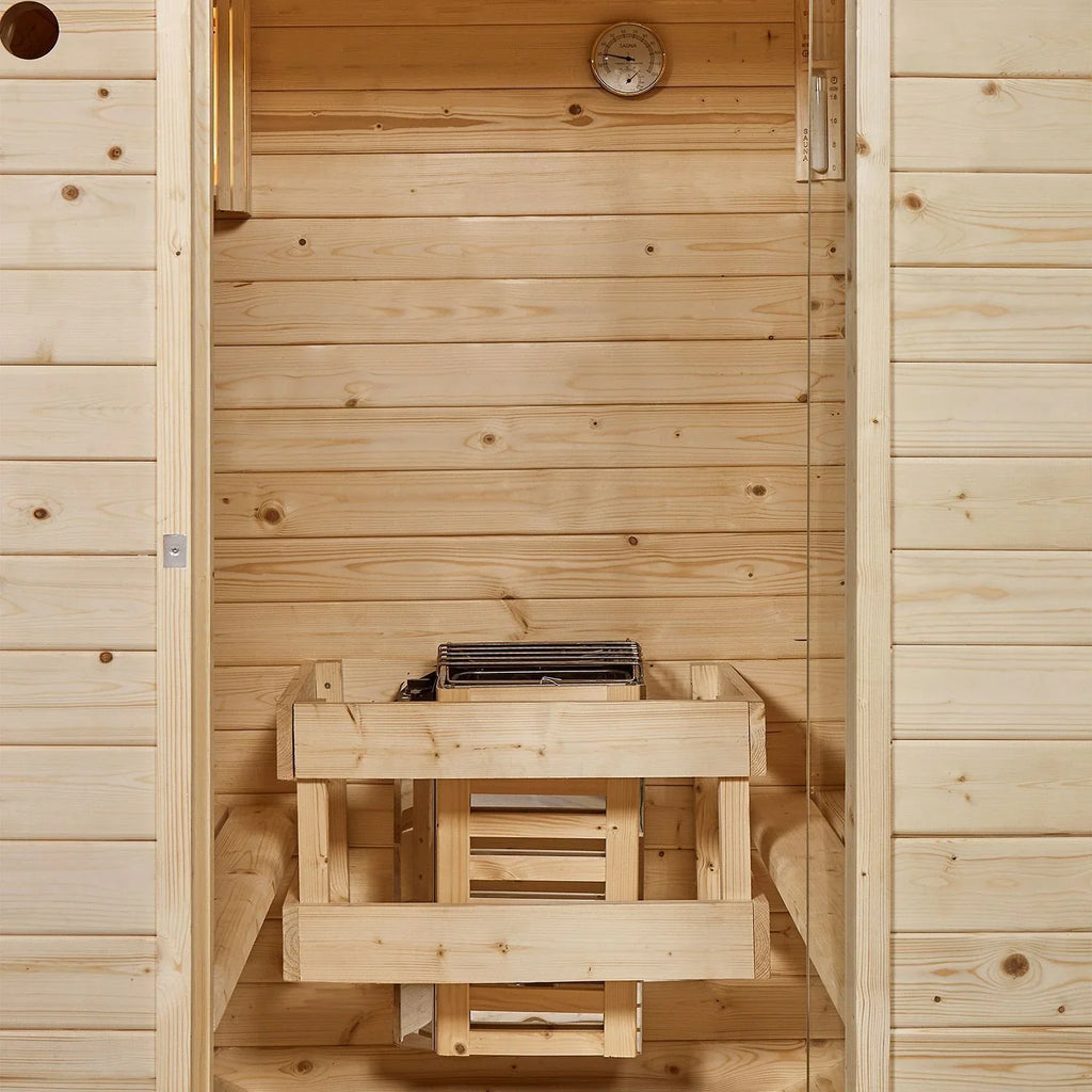 2025 Sauna barril Spitzbergen con estufa de sauna