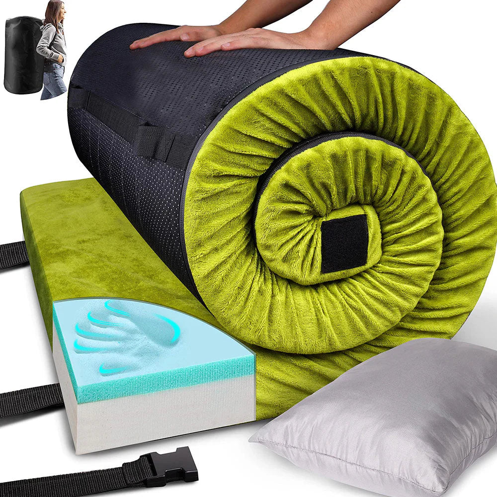 Colchón de camping grueso con espuma viscoelástica [para coche / cama de campaña]