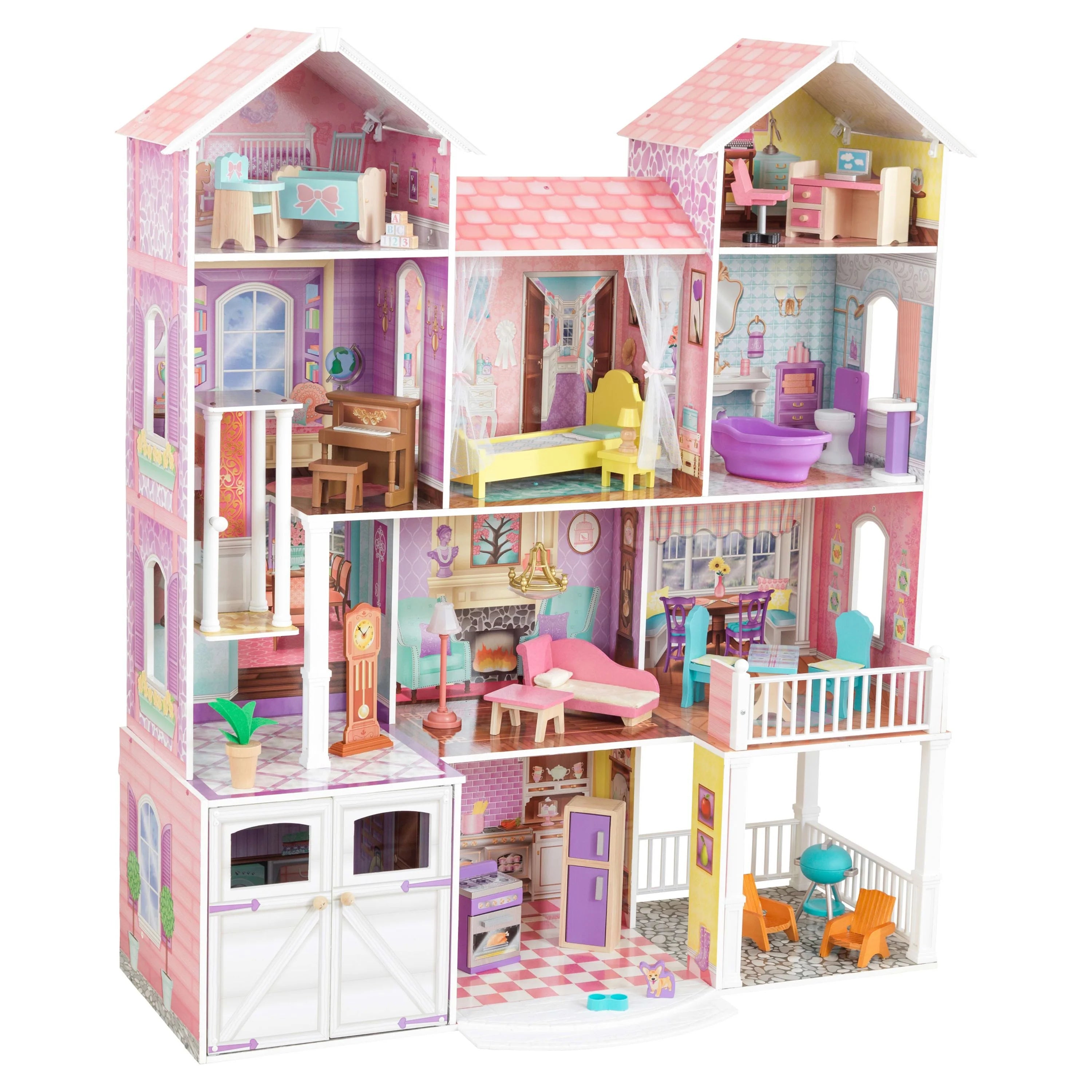 Casa de Muñecas de Madera KidKraft Country Estate con 31 Accesorios