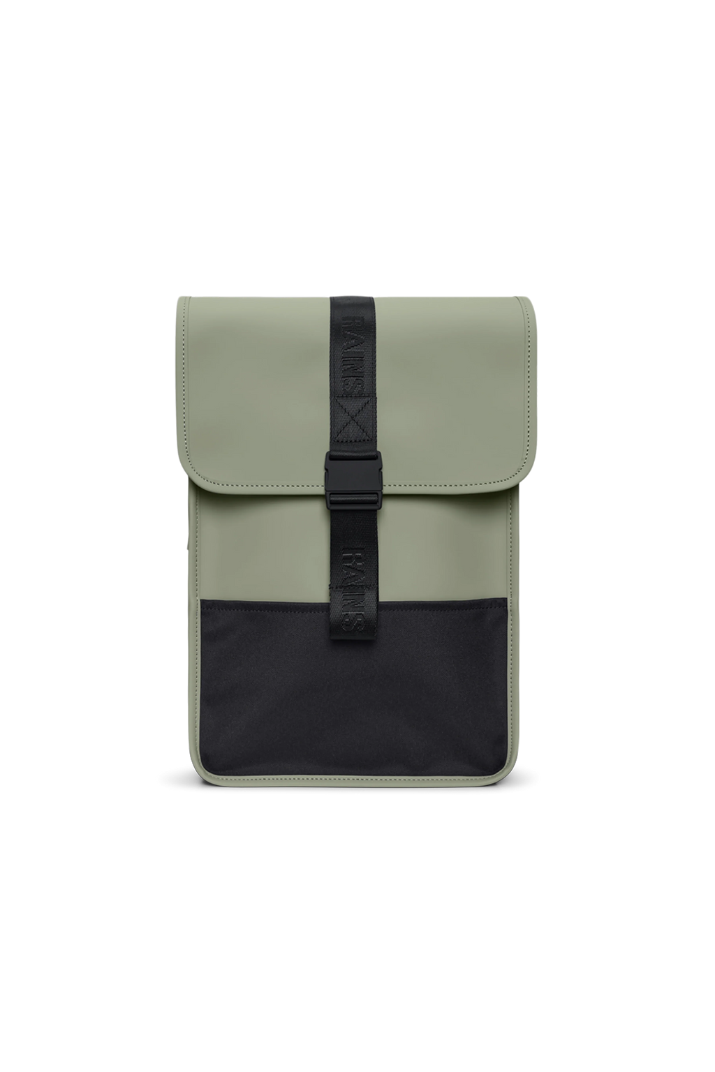 2025 Trail Backpack Mini – Mochila de Día Repelente al Agua (15") con Solapa y Hebilla de Goma – Tejido PU – Compartimento Acolchado para Portátil
