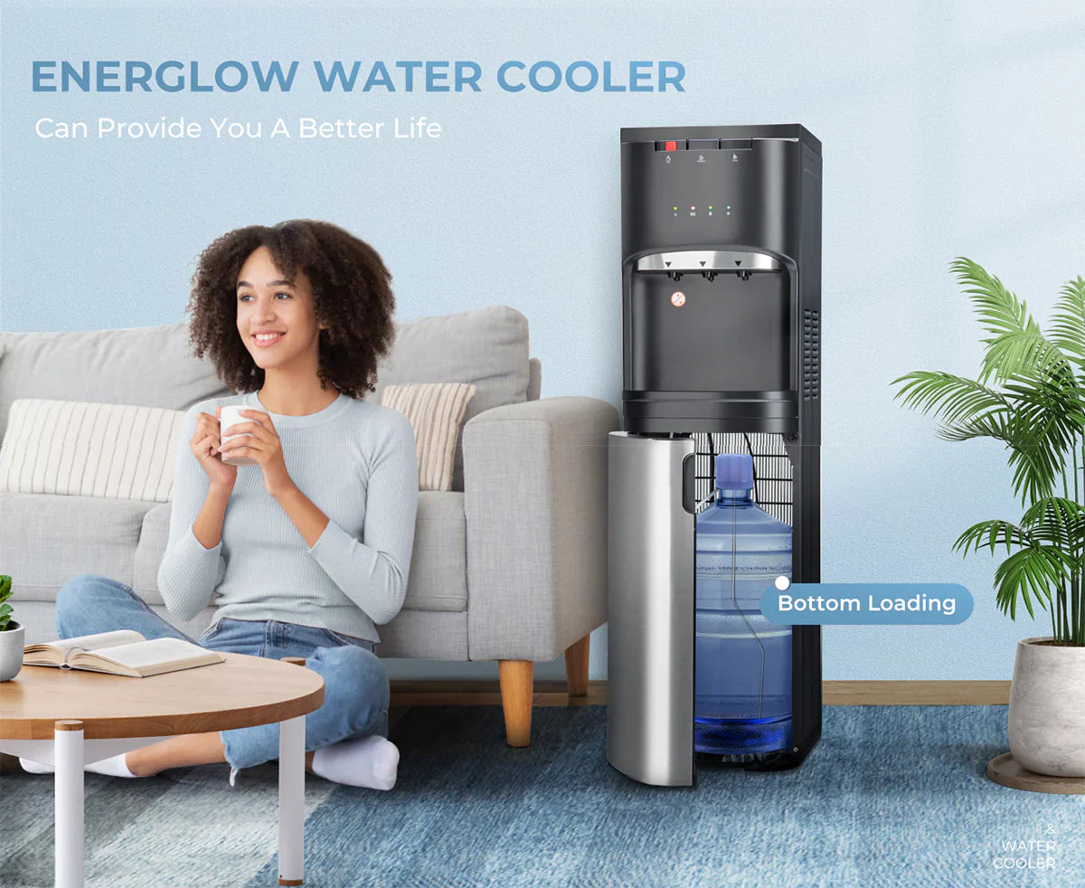 2025 Dispensador de agua EUHOMY de carga inferior para botellas de 3 o 5 galones