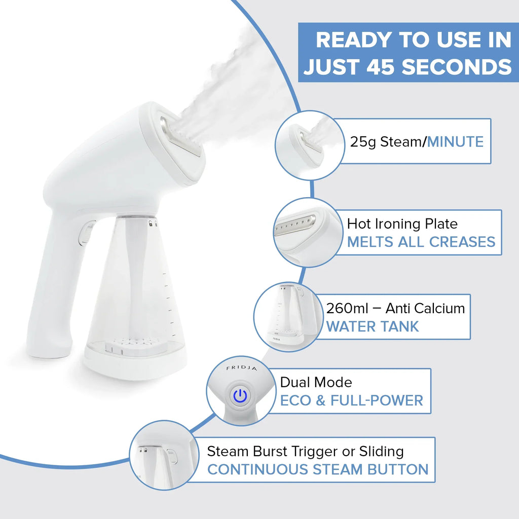 Fridja F10 - Vaporizador de Ropa Portátil