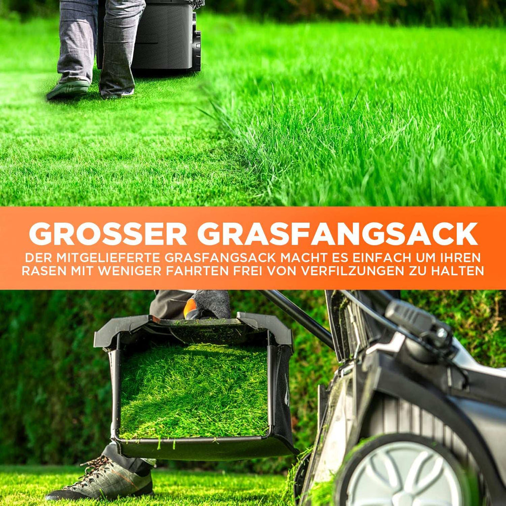 2025 Cortacésped inalámbrico U20 37 cm 2 × 20V con opciones de motor brushless o con escobillas y baterías de 4,0 Ah