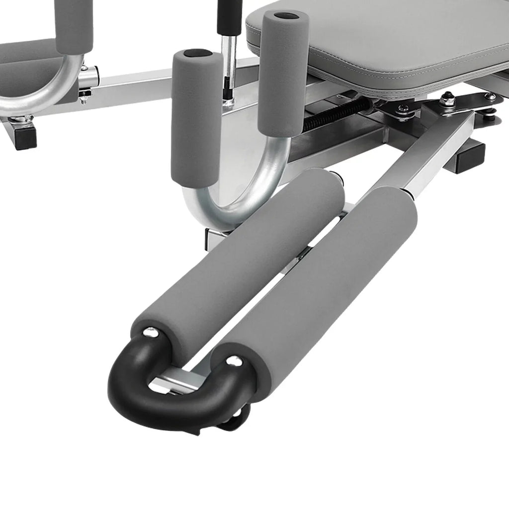 Dispositivo profesional de estiramiento de piernas con capacidad de carga de 150 kg, equipo robusto para el hogar y el gimnasio.