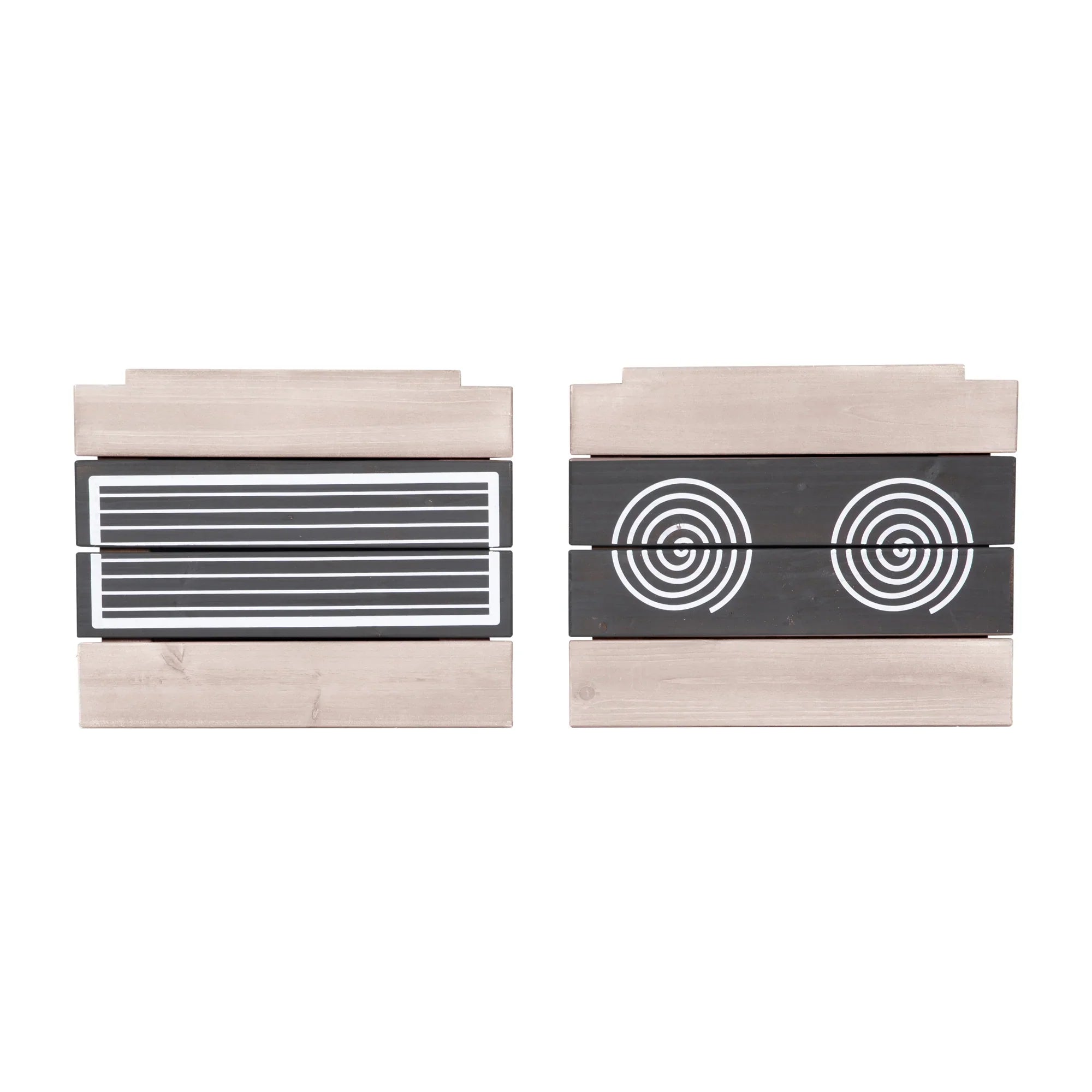 Cocina de juego y barro colgante – Madera certificada FSC – Acabado en gris grabado