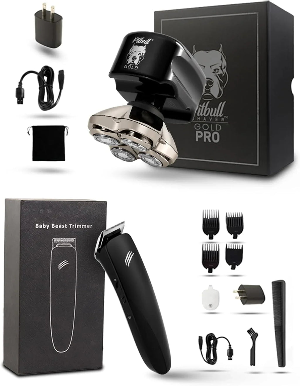 2025 Pitbull Gold PRO – Afeitadora eléctrica para cabeza y rostro