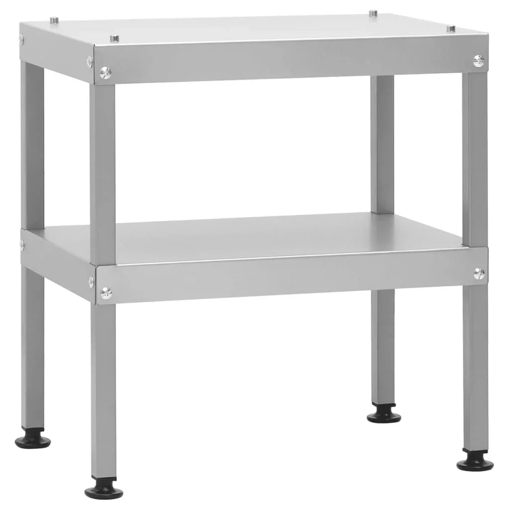 2025 Ahumador 44,5 x 29 x 83 cm con mesa 40 x 28 x 44,5 cm galvanizado – Armario para ahumar plateado