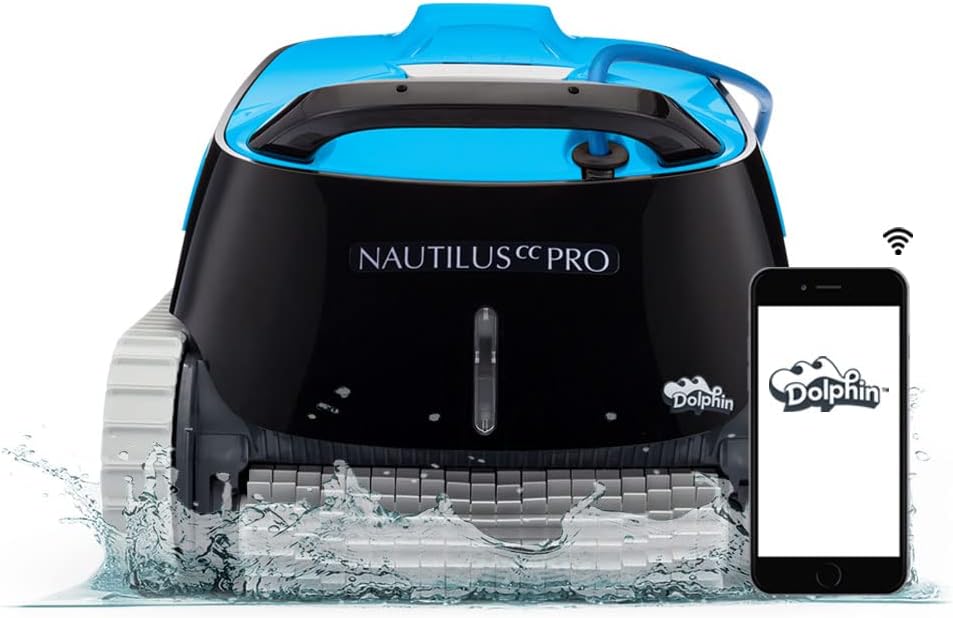2025 Limpiador Robótico de Piscina Dolphin Nautilus CC para Piscinas de hasta 33 Pies – Cepillo de Escalado de Paredes