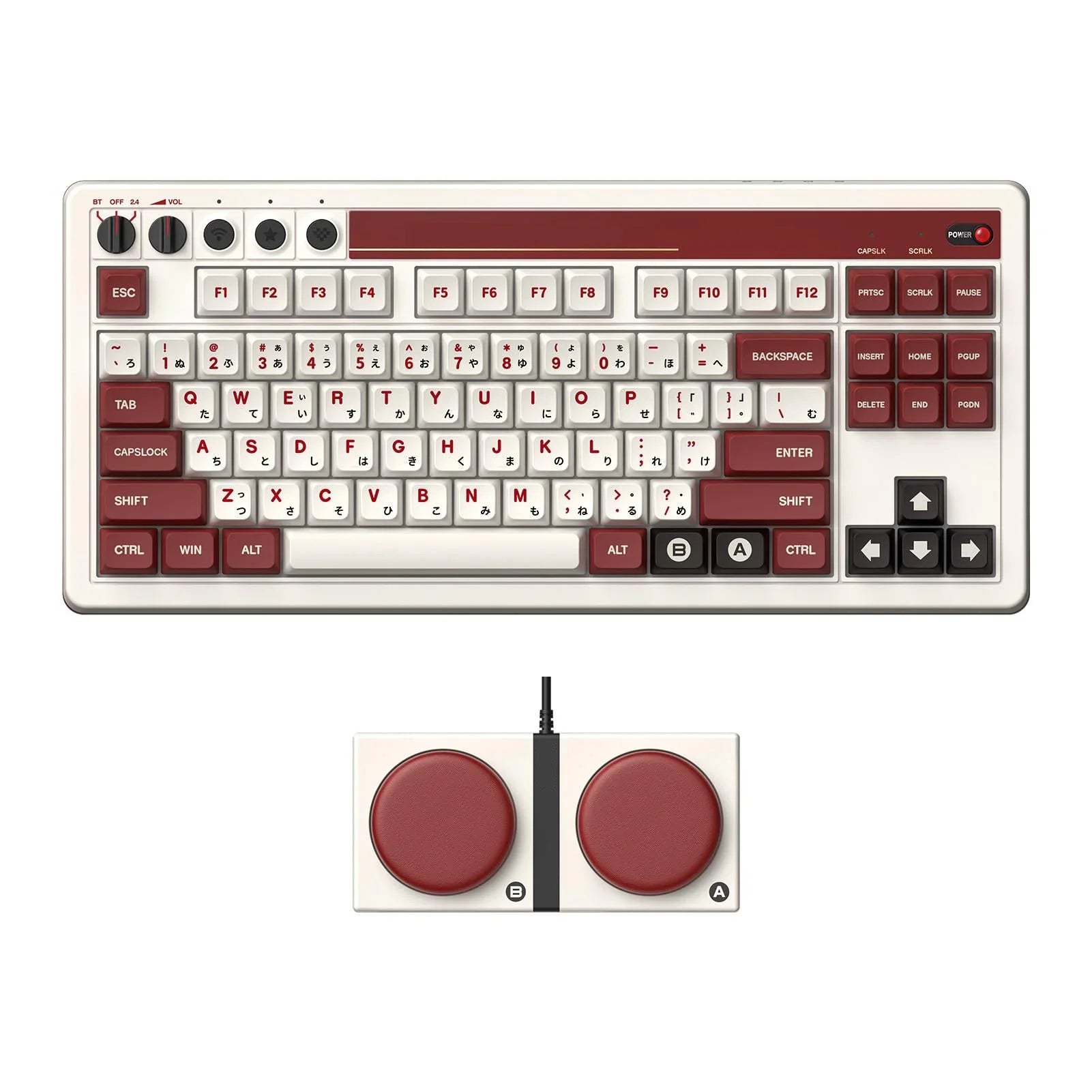 Teclado Mecánico Retro – Bluetooth / 2.4G / USB-C