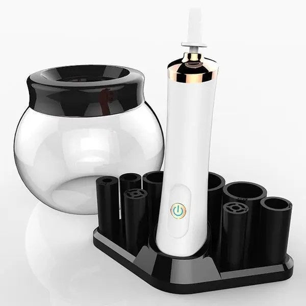 Limpiador de Brochas de Maquillaje Eléctrico con Centrifugado – Wrinse™