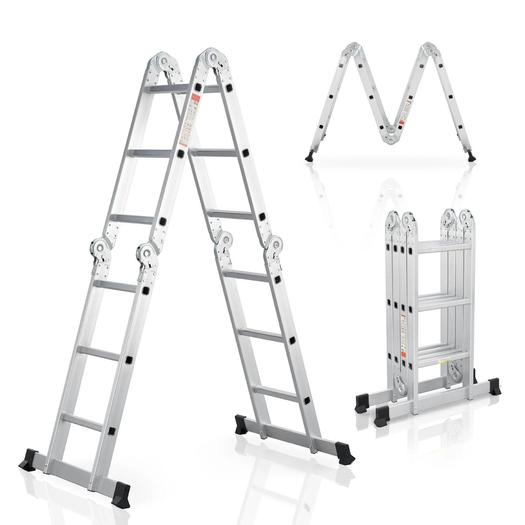 2025 Escalera multifuncional de aluminio 3,6 m – Versátil, estable y compacta