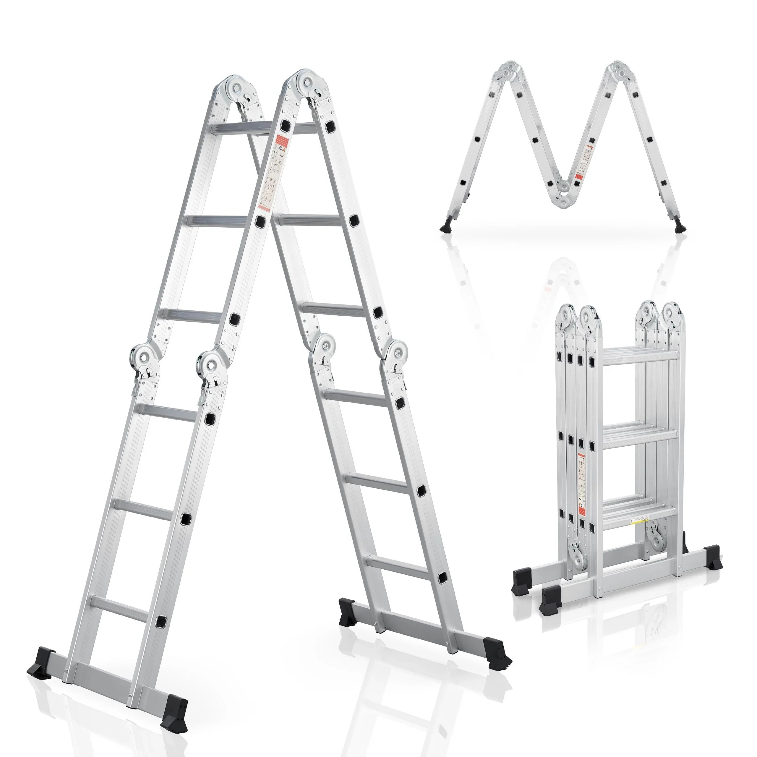2025 Escalera multifuncional de aluminio 3,6 m – Versátil, estable y compacta