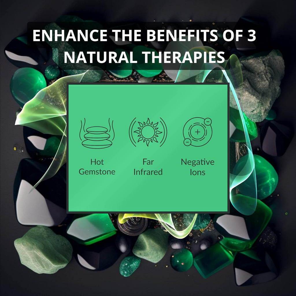 Almohadilla de Calefacción HealthyLine de Infrarrojos Lejanos – Piedras Calientes de Jade y Turmalina – Iones Negativos – Tapete de Malla JT Completo 7224 Soft Light InfraMat Pro®