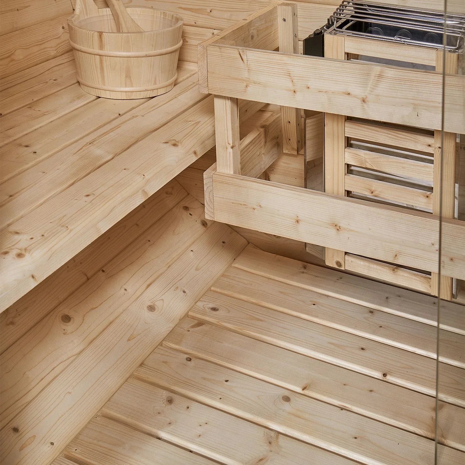 2025 Sauna barril Spitzbergen con estufa de sauna