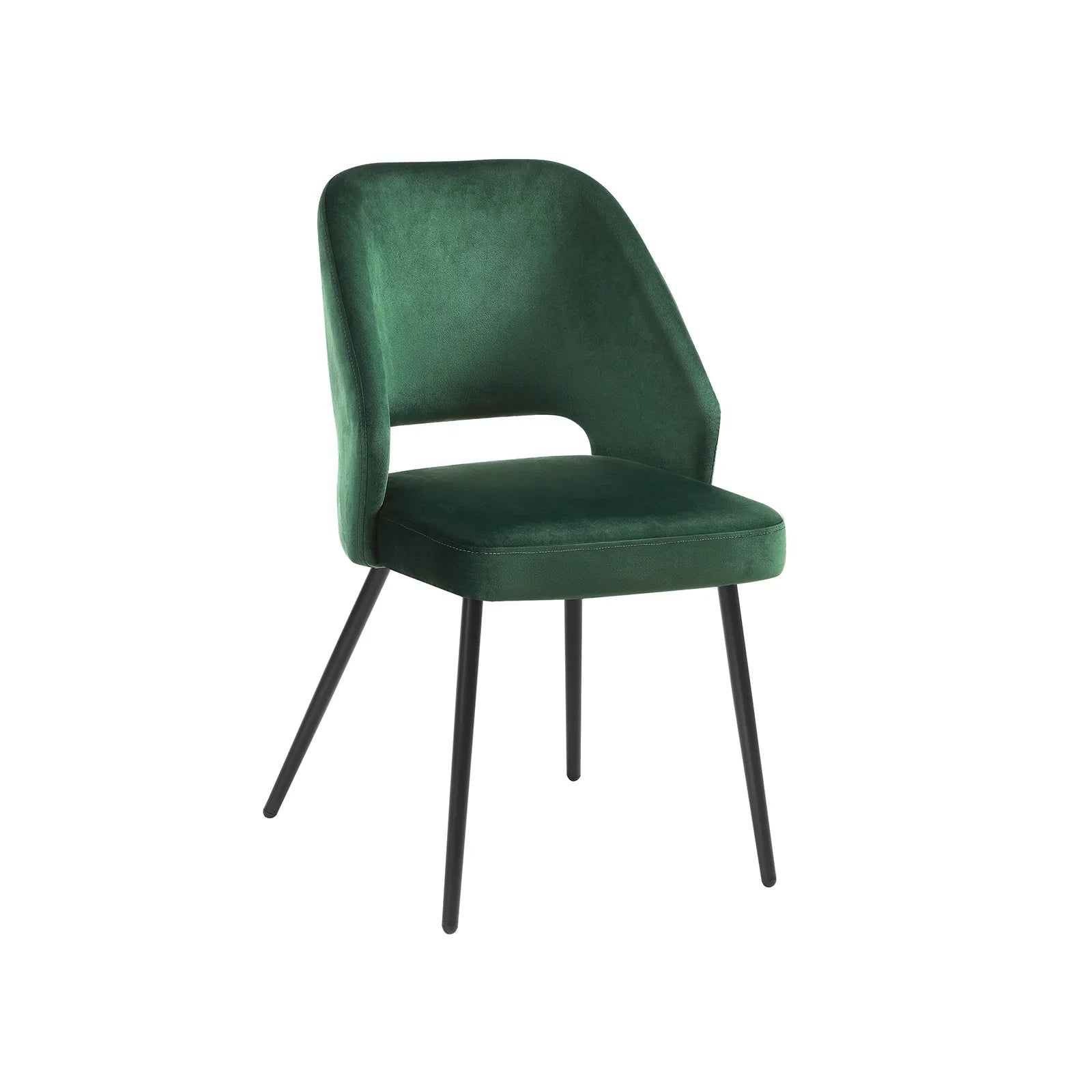 2025 Juego de 2 sillas de comedor SONGMICS con patas de metal, tela de terciopelo gris