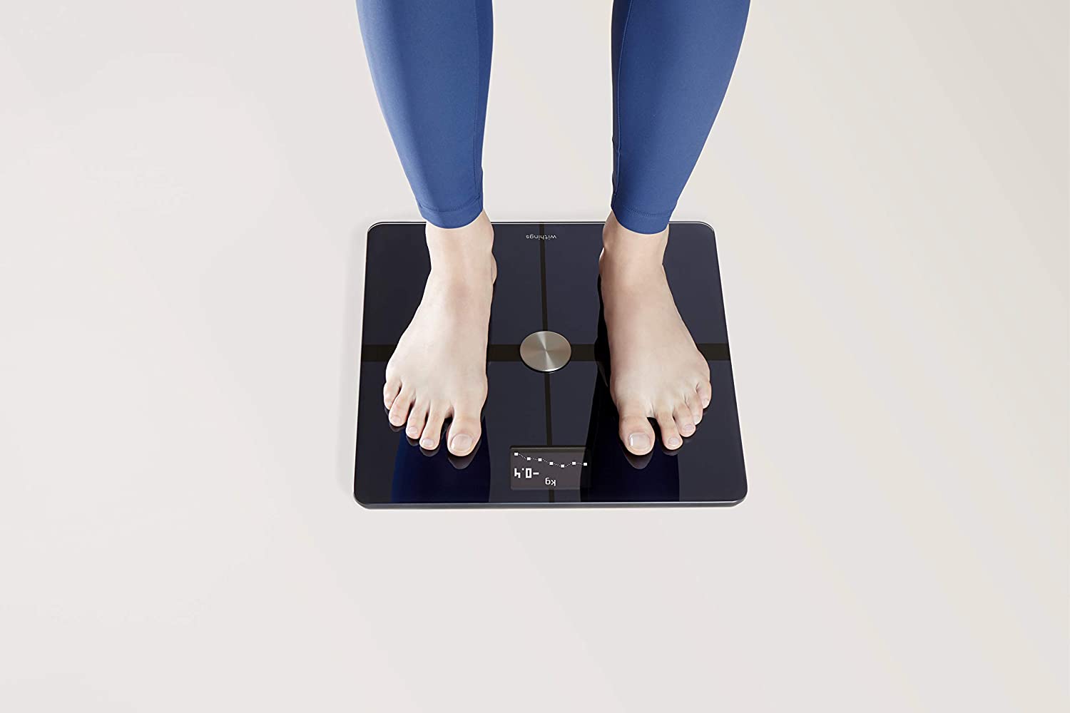 2025 Withings Body+ - Báscula Digital Wi-Fi Inteligente con Sincronización Automática a la App del Smartphone