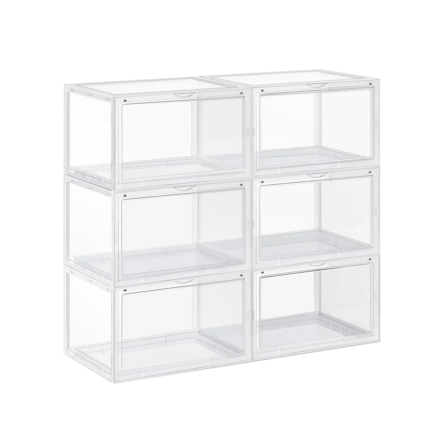 Cajas de Zapatos Apilables de Plástico