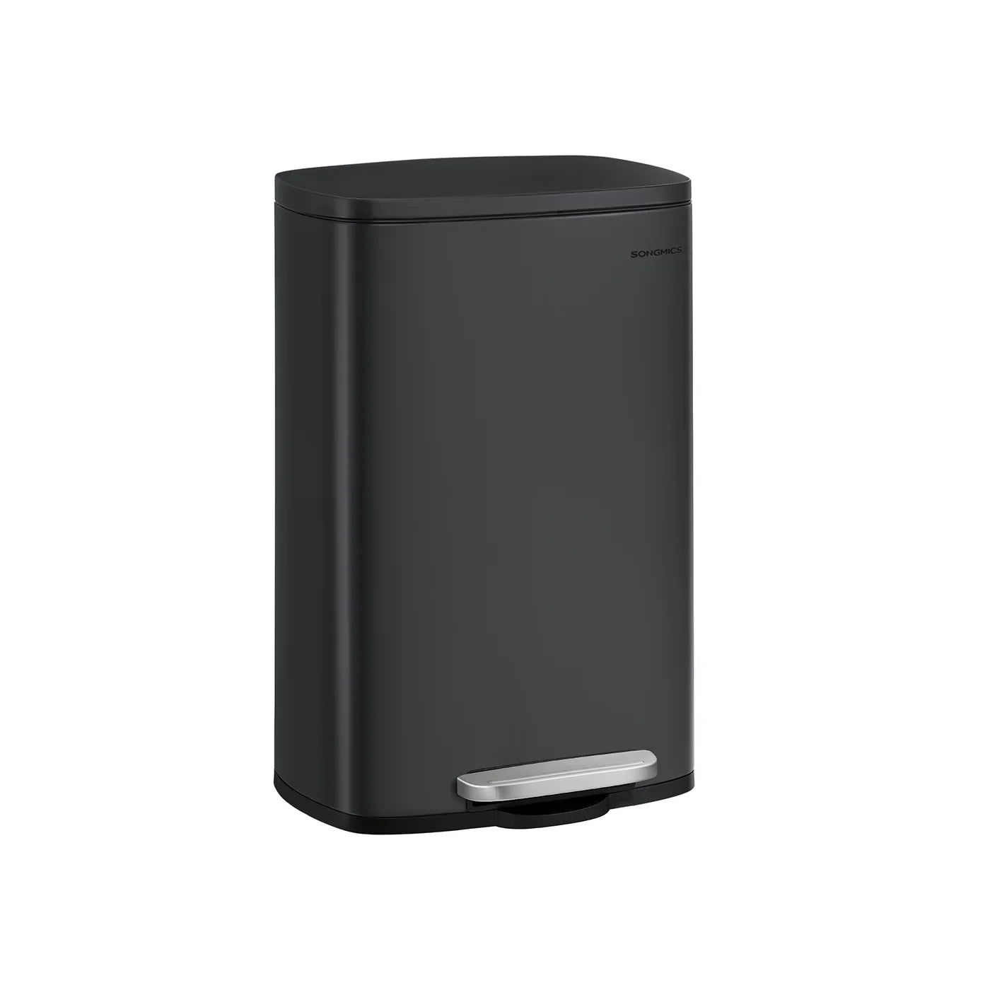 Cubo de Basura Basurero para Cocina Cierre Suave Pedal Acero Cubeta Interior