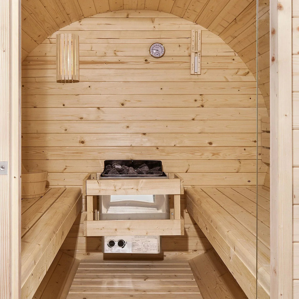 2025 Sauna barril Spitzbergen con estufa de sauna