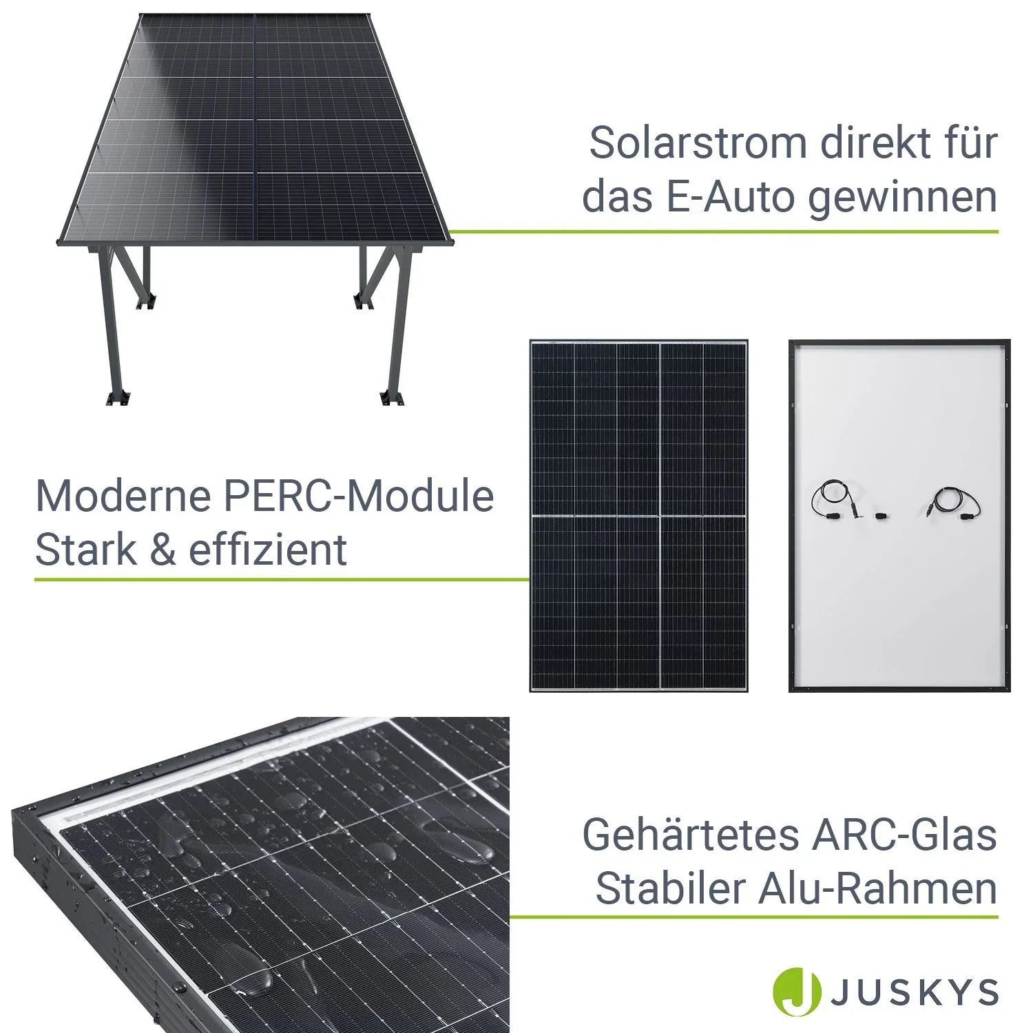 2025 Estructura para cochera solar SunLuxe - 4100 vatios