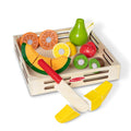 Melissa & Doug Set de Cortar Frutas – Accesorio de Cocina de Juguete de Madera, Multicolor