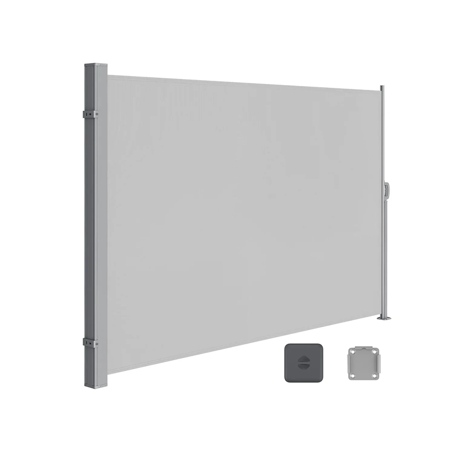 Toldo Lateral Extensible 160 x 350 cm Gris Antracita