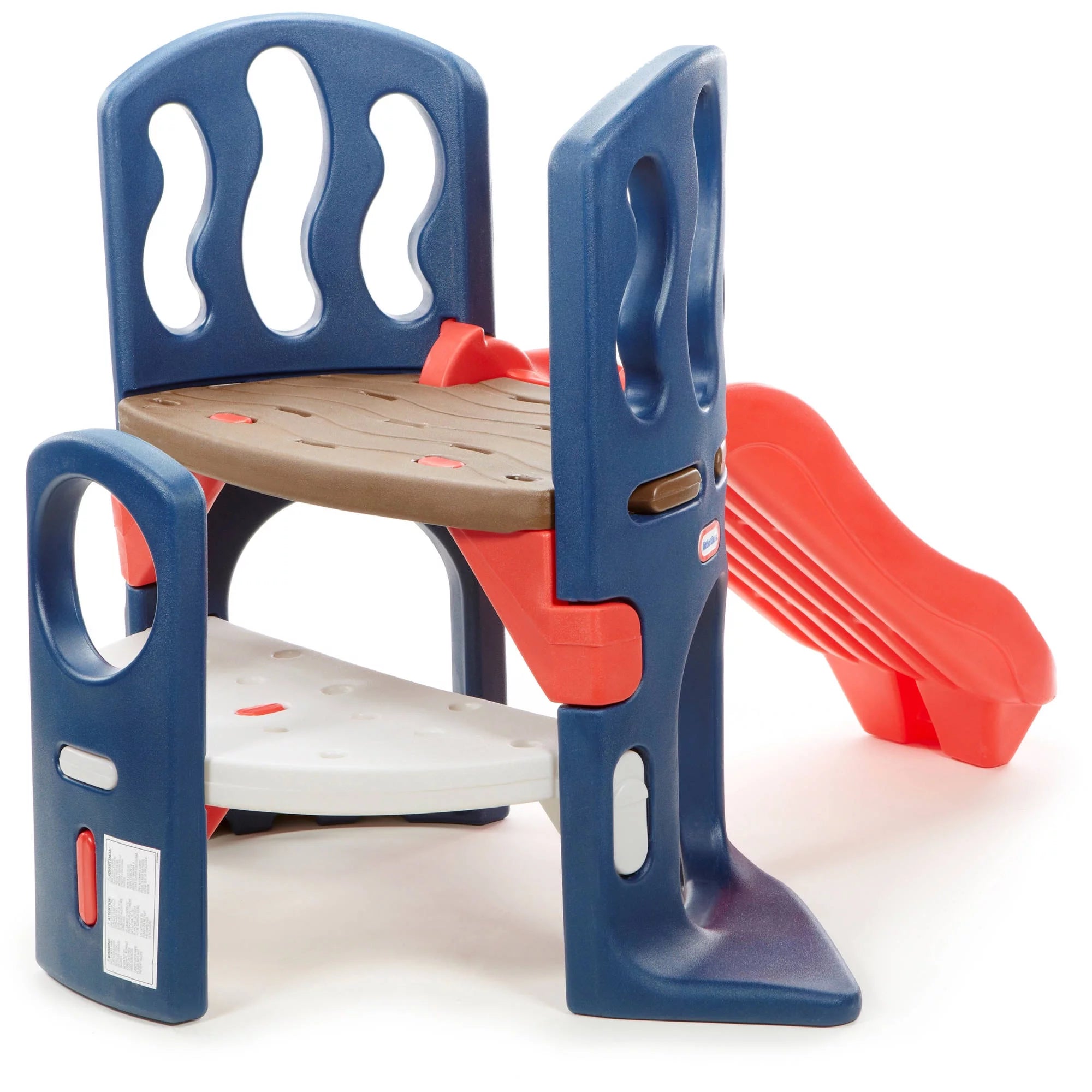 Little Tikes Hide & Slide Climber, Azul y Rojo – Juguete de Escalada y Tobogán para Niños de 2 a 6 Años