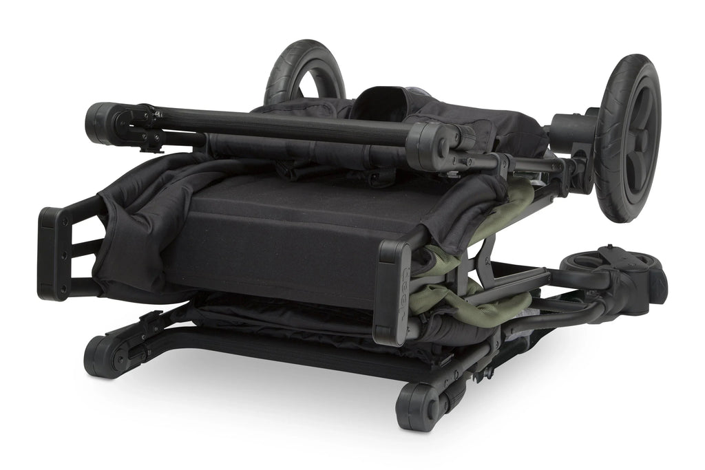 Carrito-Paseador Jeep Wrangler Deluxe – 2 Asientos con Arnés de 5 Puntos, Bolsa Térmica, Capota Anti-UV, Amplio Almacenamiento, Ruedas Todo Terreno Antipinchazos, Manillares Ajustables