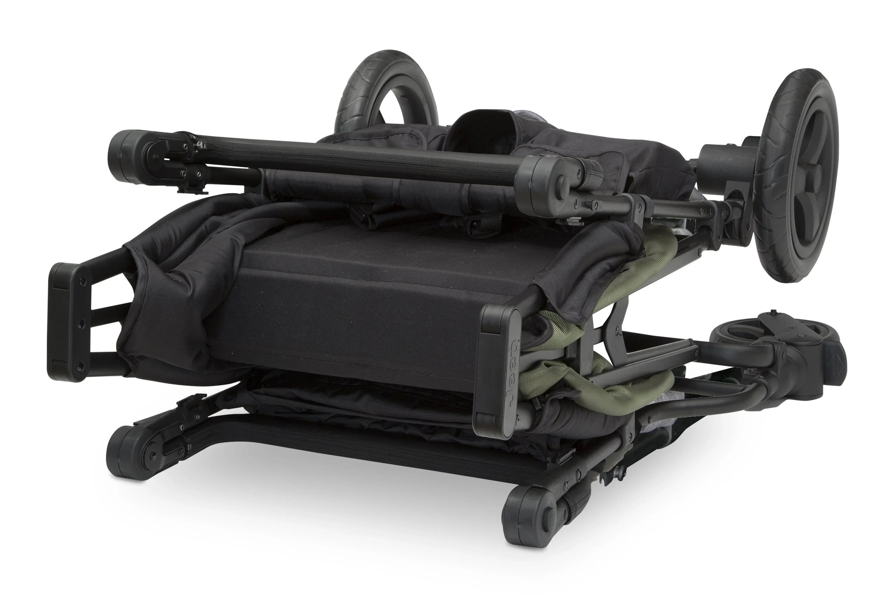 Carrito-Paseador Jeep Wrangler Deluxe – 2 Asientos con Arnés de 5 Puntos, Bolsa Térmica, Capota Anti-UV, Amplio Almacenamiento, Ruedas Todo Terreno Antipinchazos, Manillares Ajustables