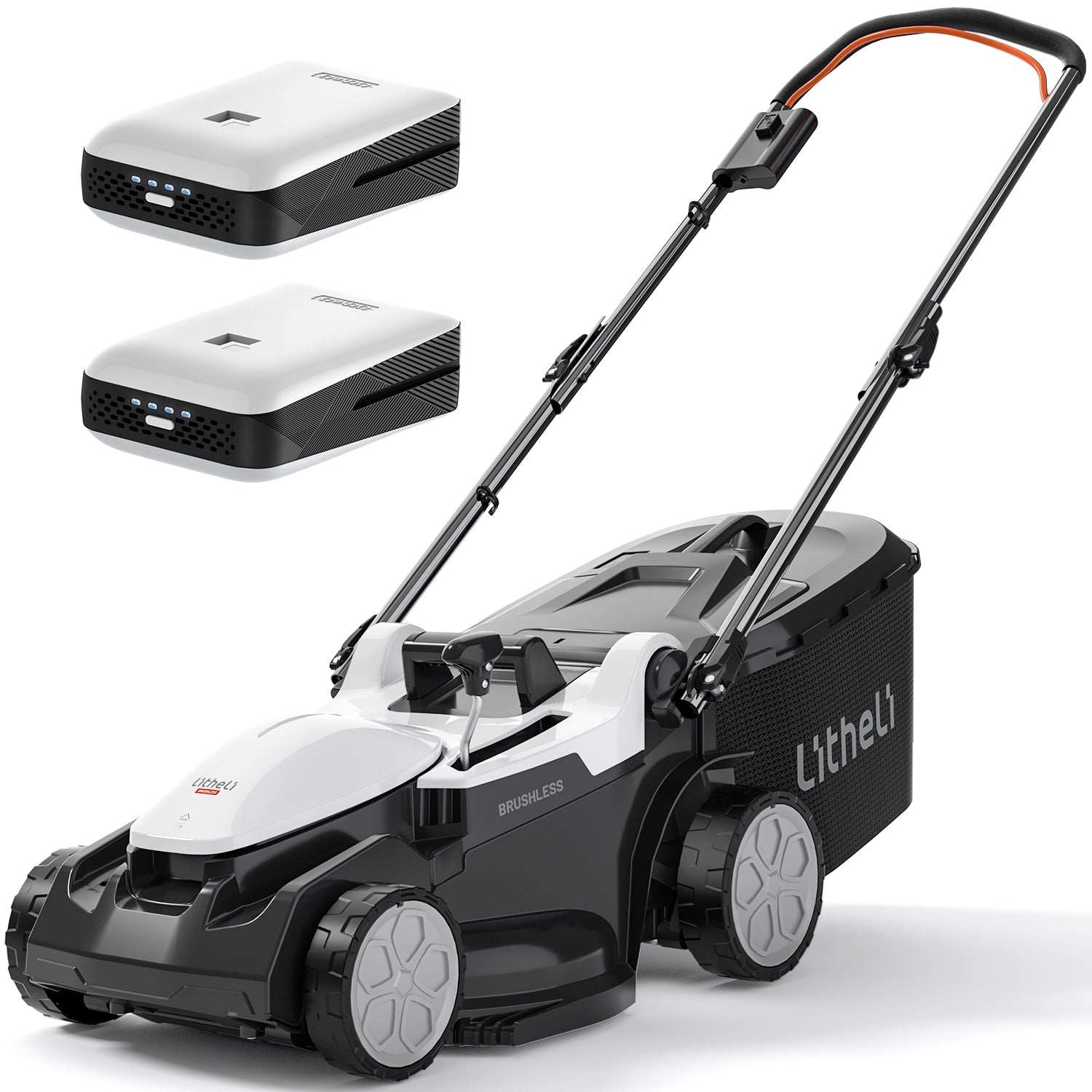2025 Cortacésped inalámbrico U20 37 cm 2 × 20V con opciones de motor brushless o con escobillas y baterías de 4,0 Ah